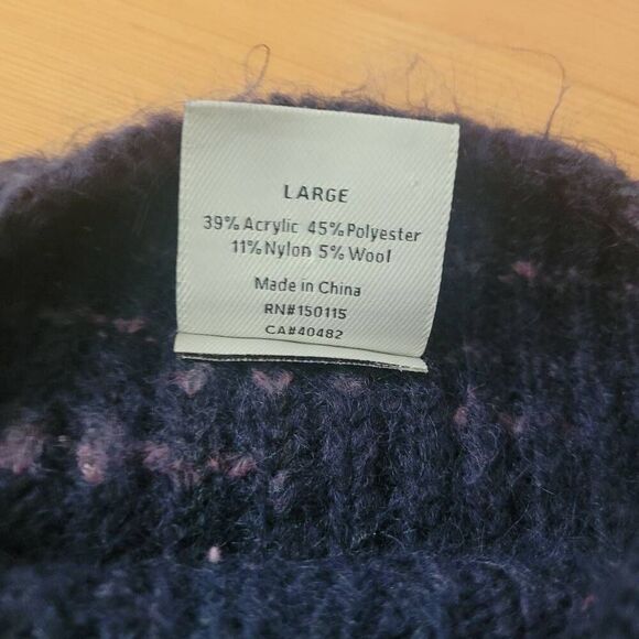 Anthropologie Varley albion dalmation knit cropped balloon sleeve sweater oversi - Picture 9 of 11